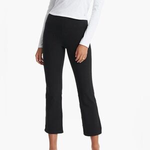 Vuori Mid Rise Elevation Slim Bootcut Pants Black Heather
